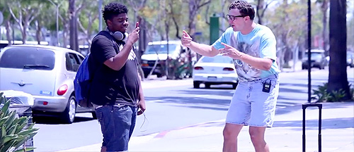 Prankster-Dresses-as-Nerd-and-Freestyle-Raps-for-Strangers-in-the-Street